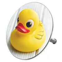 BADEWANNENSTÖPSEL Ente - Gelb, Metall (8/10/10cm) - Sanilo