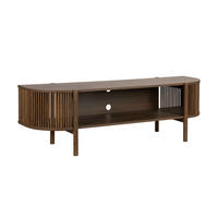 TV-SCHRANK 160 cm, dunkles Holz - Braun, Holz/Holzwerkstoff (160/50/40cm) - Oviala