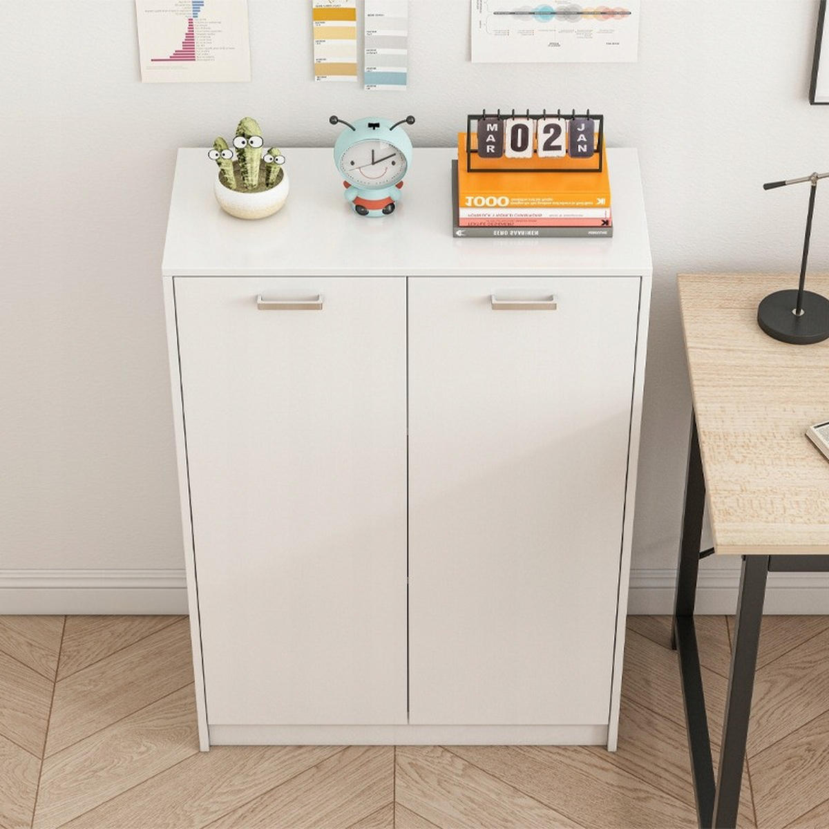 BÜCHERREGAL, weiß 77/35/108 cm - Weiß, Holzwerkstoff (77/108/35cm)