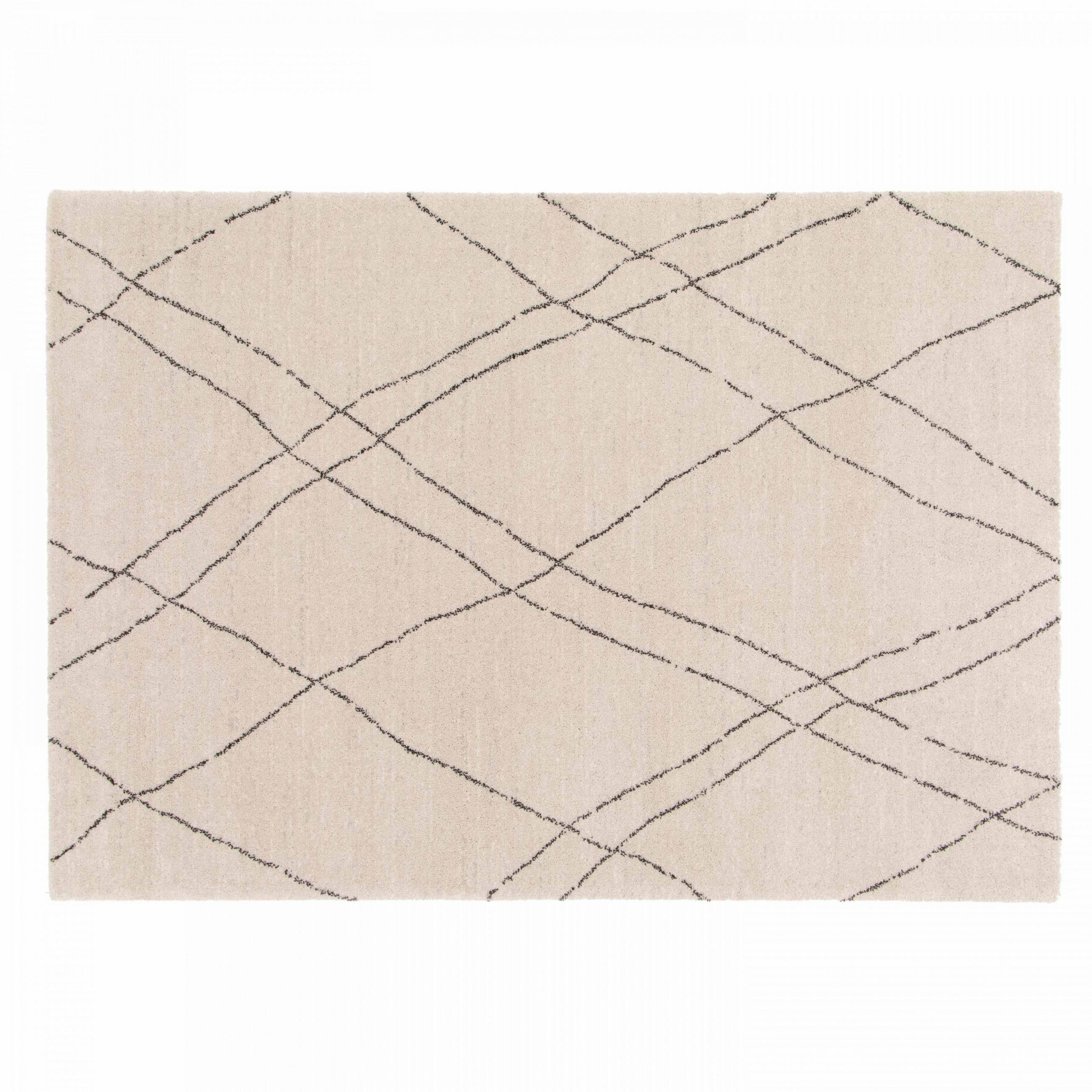 TEPPICH, 120 x 170 cm, Weiß - Weiß, Textil (170/120cm) - Oviala