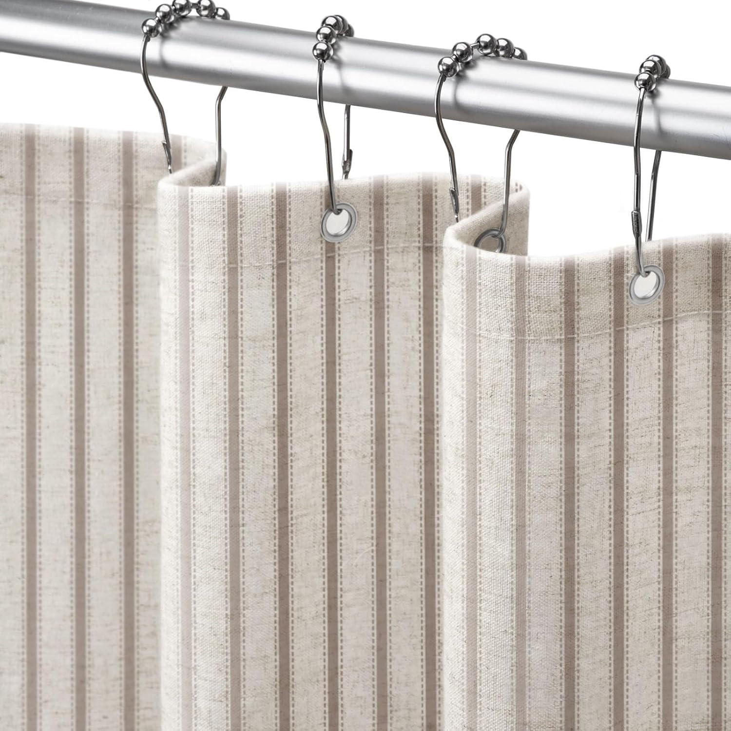DUSCHVORHANG –Greige (B 150 × H 180 cm) - Greige, Textil (150/200cm)