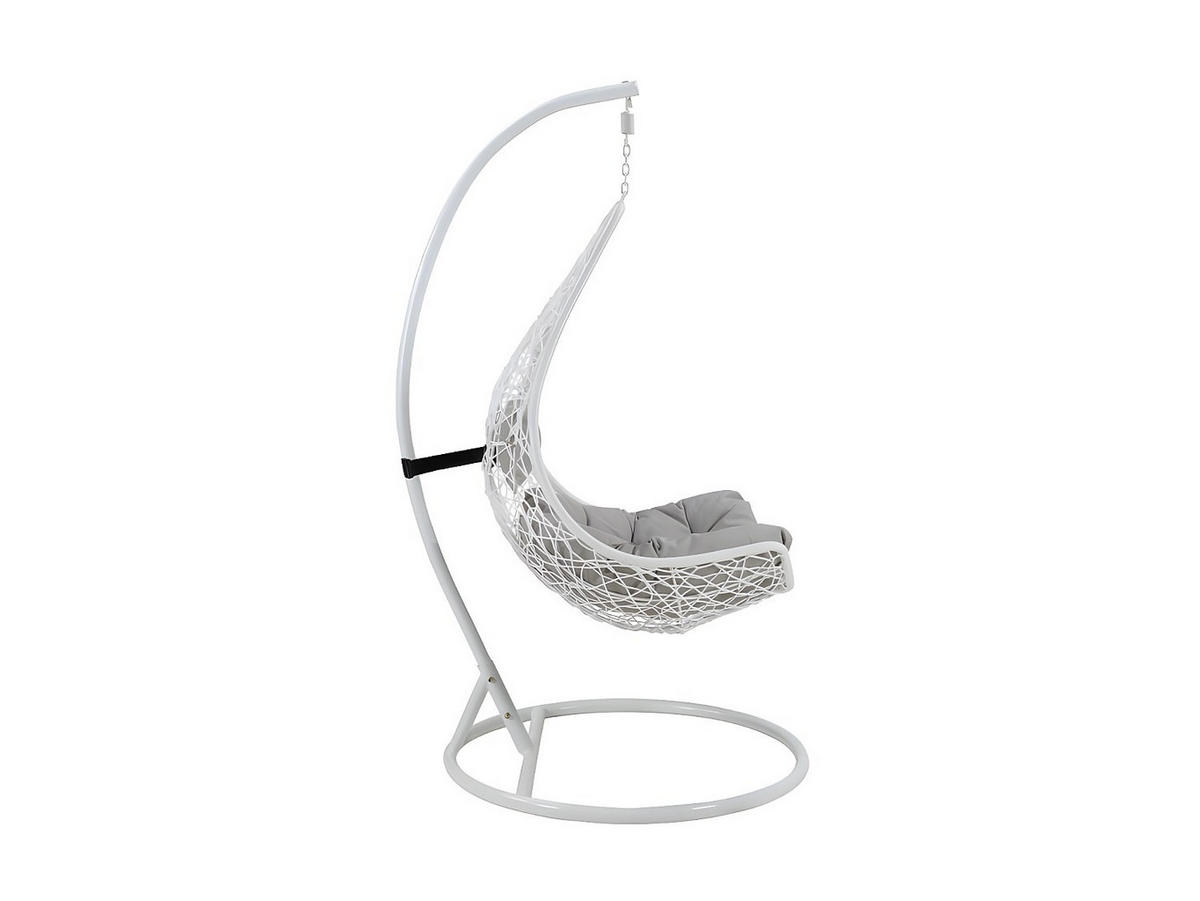 HÄNGESESSEL - 1 Person - Harz - Weiß - - Weiß, Kunststoff (105/197/105cm) - Vente-Unique