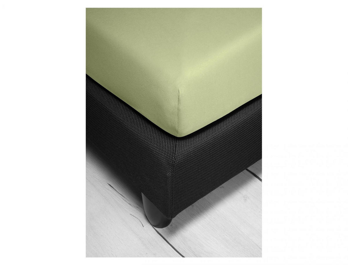 SPANNBETTTUCH JUPITER 0008 - Grün, Textil (100/200cm) - Irisette