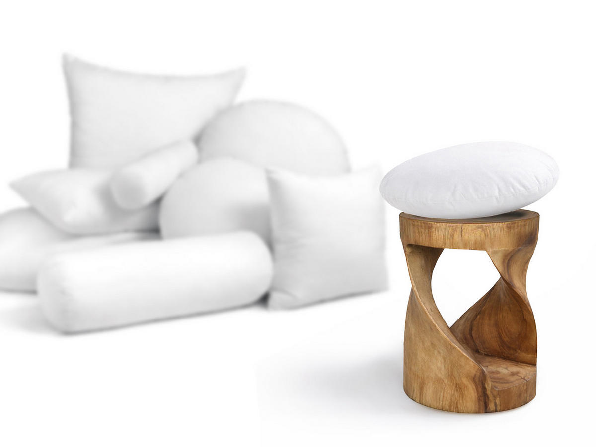 KISSENFÜLLUNG Rund PublikFree Faserbällchen 50 cm Ø - Weiß, Naturmaterialien/Kunststoff (50/50cm) - beties Heimtextil