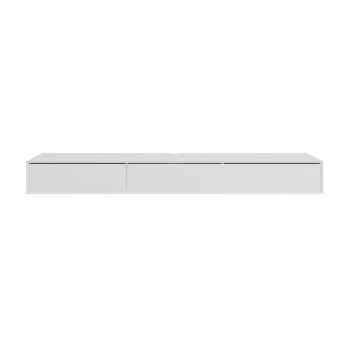 TV-MÖBEL mit 2 Abattants 43/200/22 cm - Weiß, Holzwerkstoff (43/22/46.5cm) - Calicosy