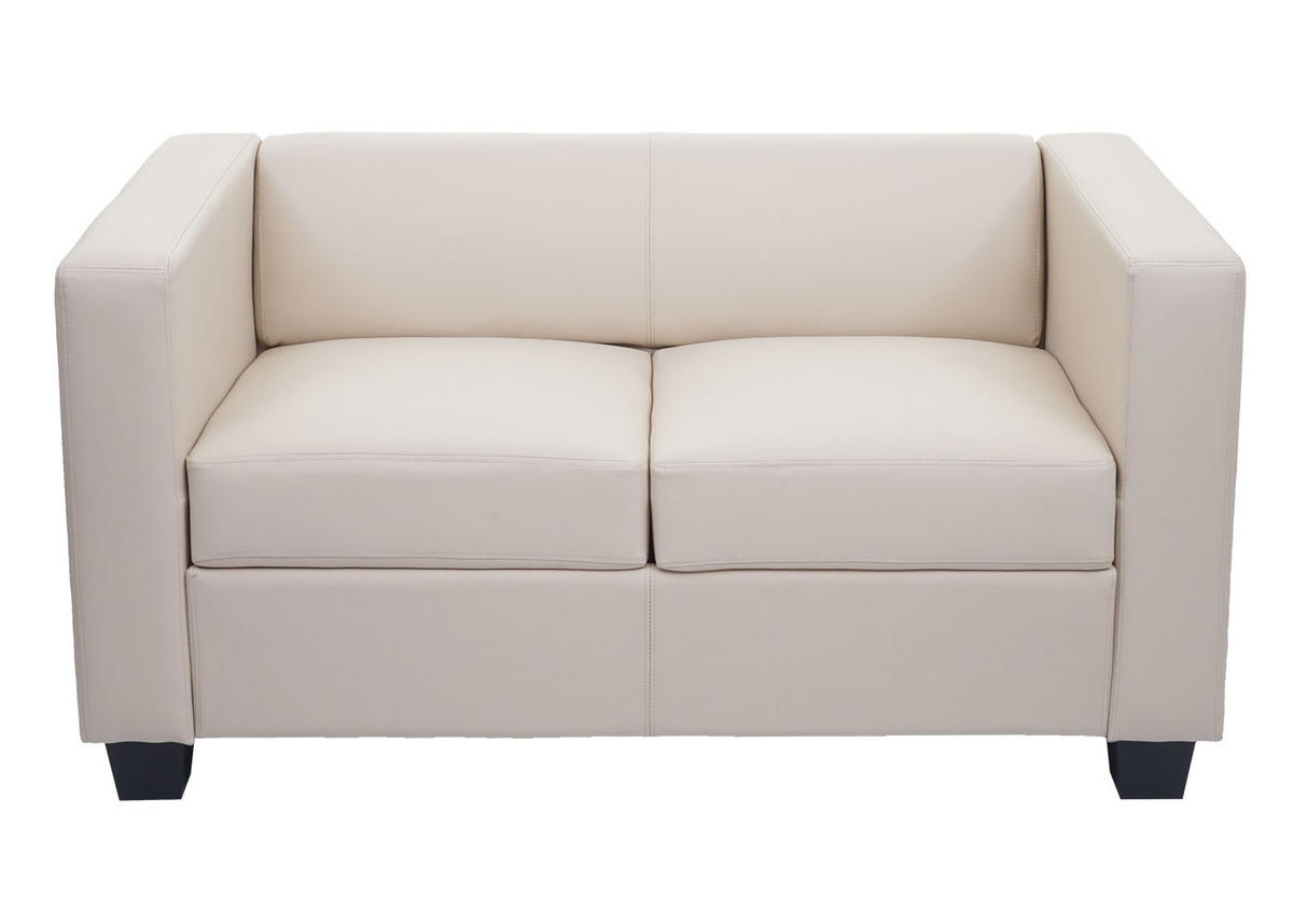 3-2-1 SOFAGARNITUR Cremeweiß - Weiß, Leder (400/70/300cm) - MCW