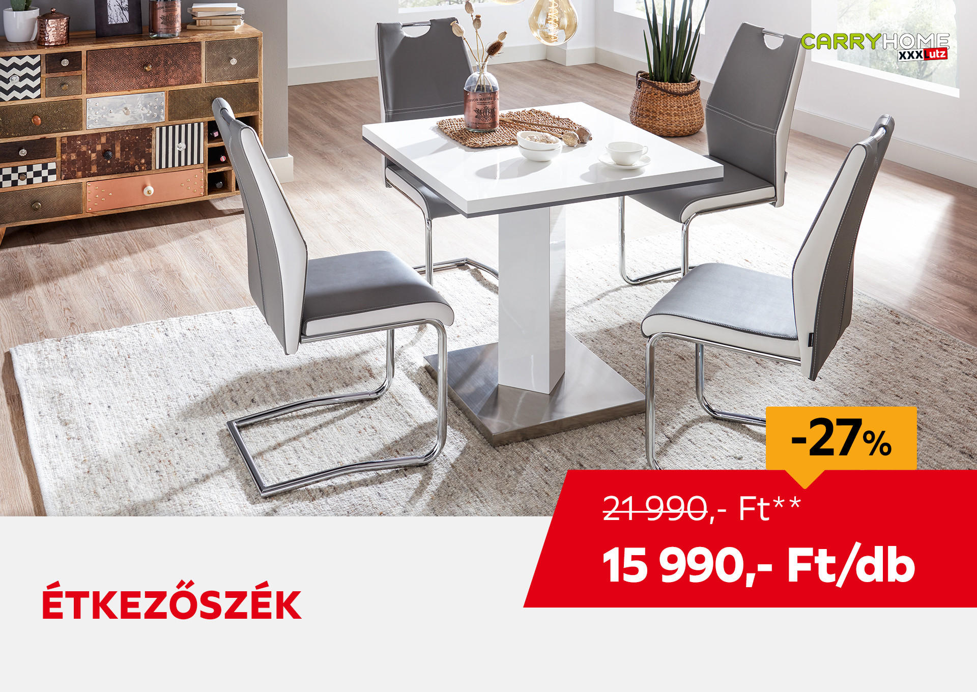 ÉTKEZŐSZÉK /DB Kiemelt termék 21990 Ft.- helyett 15990 Ft.-