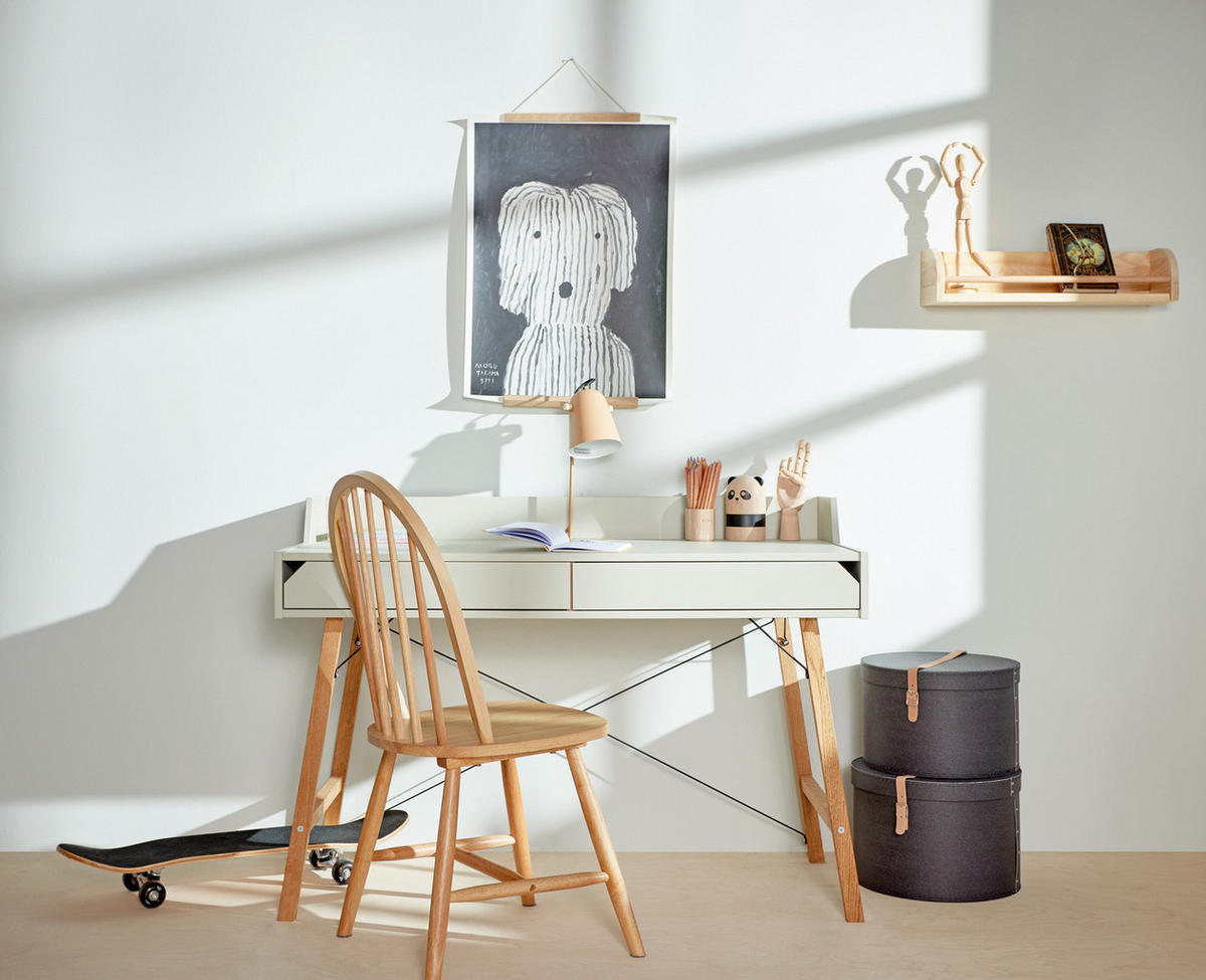 KINDERSCHREIBTISCH Lotta - Grün, Holzwerkstoff (120/76/60cm) - RAUMHIRSCH FURNITURE