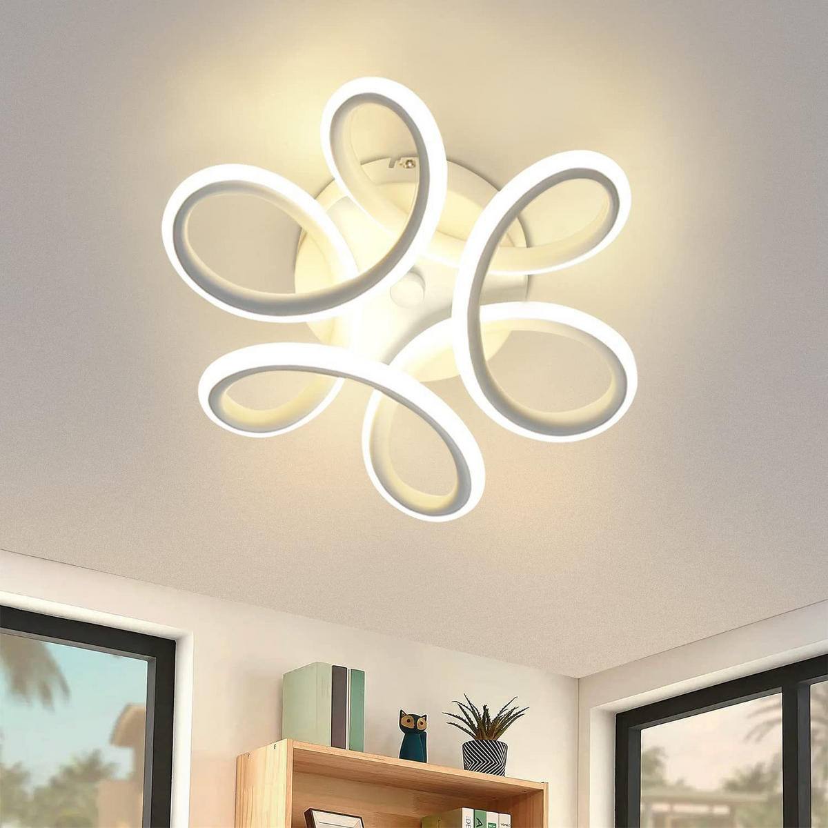 LED-DECKENLEUCHTE Odin 26/26/9cm - Weiß, Metall (26/26/9cm) - ZMH