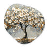 WANDBILD Baum - Gold - Blumen - Abstrakt - Kunst 60x60 cm - Goldfarben, Kunststoff (60/60cm) - MuchoWow