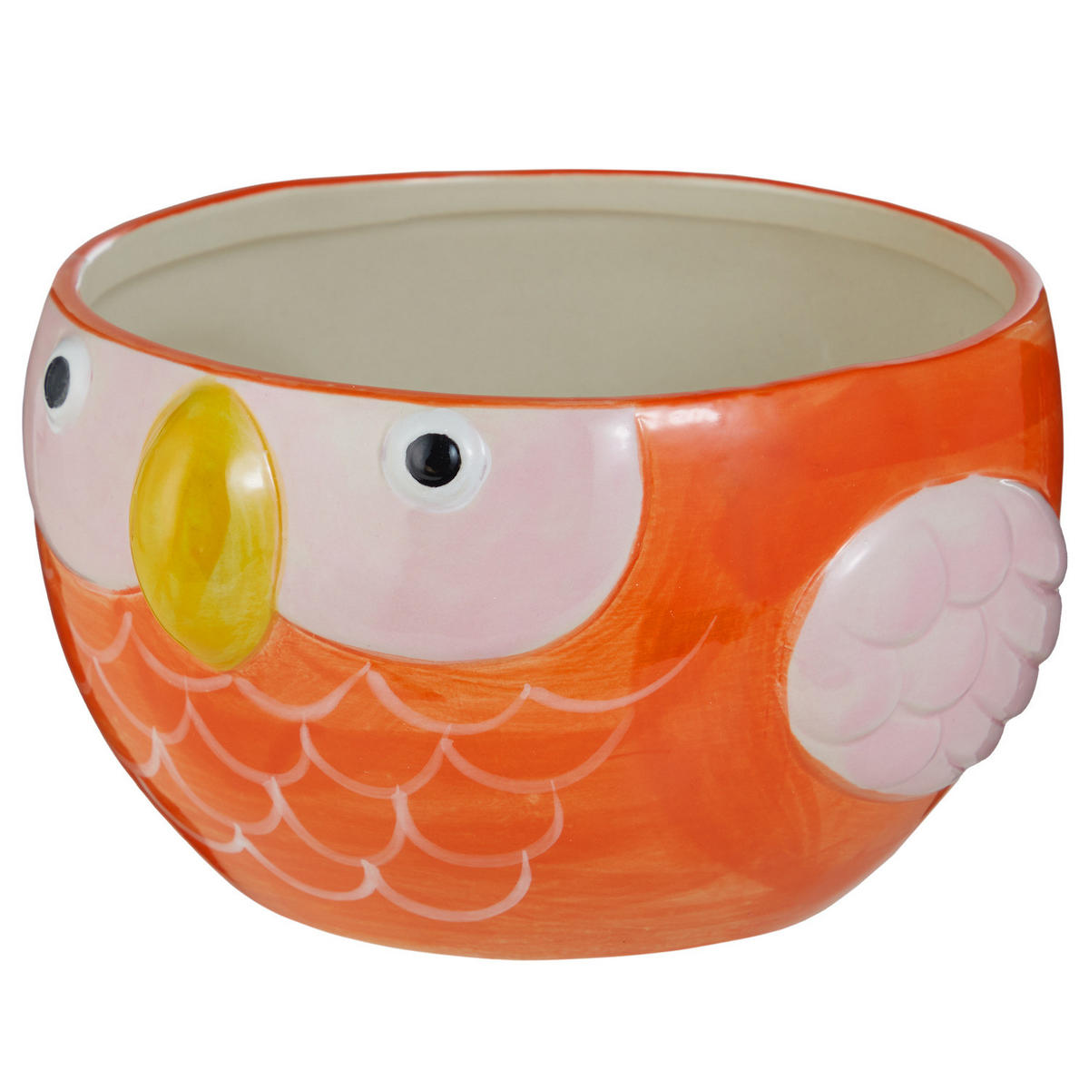 BLUMENTOPF Tropics Papagei - Orange, Keramik (11cm) - Butlers