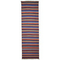 HANDWEBTEPPICH Kelim Gashgai Mehrfarbig 197/60 cm Schurwolle - Multicolor, Textil (60/197cm) - Looma