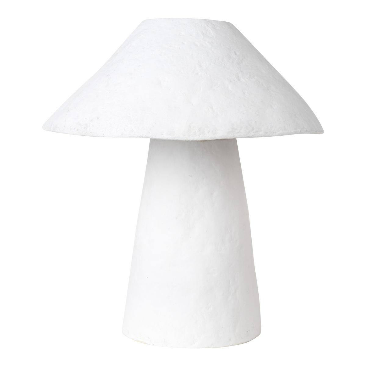 TISCHLEUCHTE Weiß Arroyo - Weiß, Papier (20/20/40cm) - Beliani