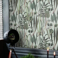 TAPETE Botanische aus echtem Papier, 200x280cm, 8 Bögen - Grün, Papier (200/280cm) - WALLPAPERS4BEGINNERS