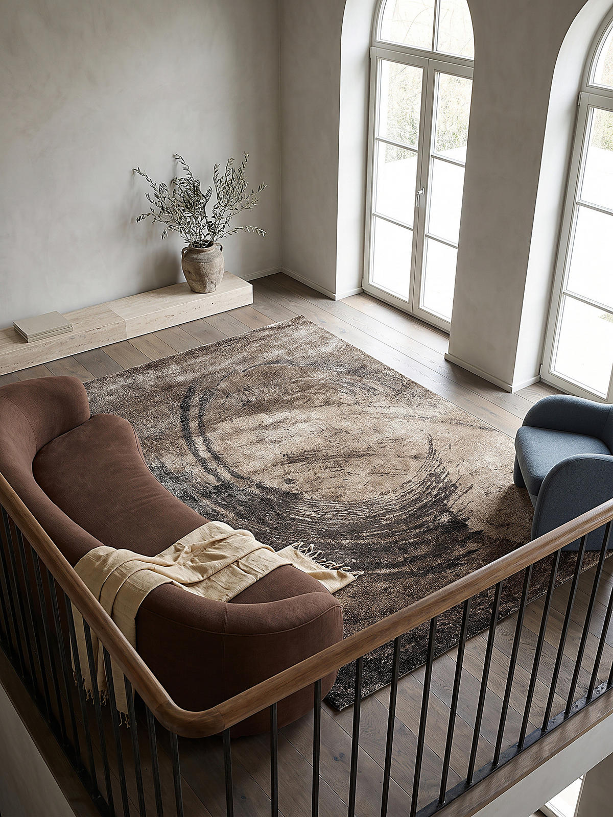 KURZFLORTEPPICH Vintage OGLIO Polypropylen Braun 160 x 230 cm - Braun, Textil (160/230cm) - KADIMA DESIGN