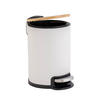MÜLLEIMER Soft-Close Bambus 3 l Mobelle - Weiß, Metall (21/27/17cm) - Douceur d´intérieur