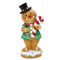 LEBKUCHENMANN Stehfigur 61CM HTHD0367-S - Braun, Stein (23/61/27.5cm) - Hometopia