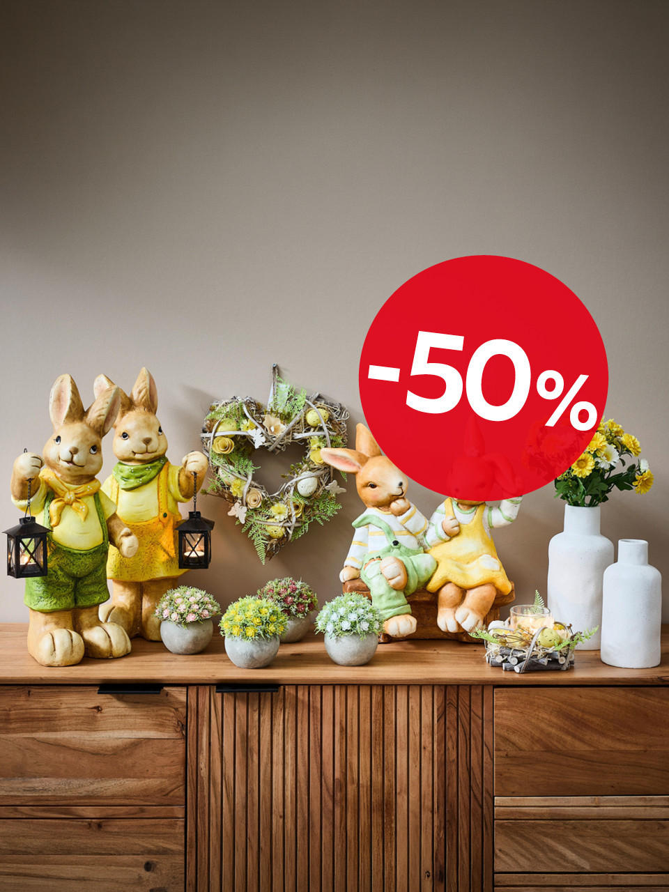 velikonoční dekorace -50 %