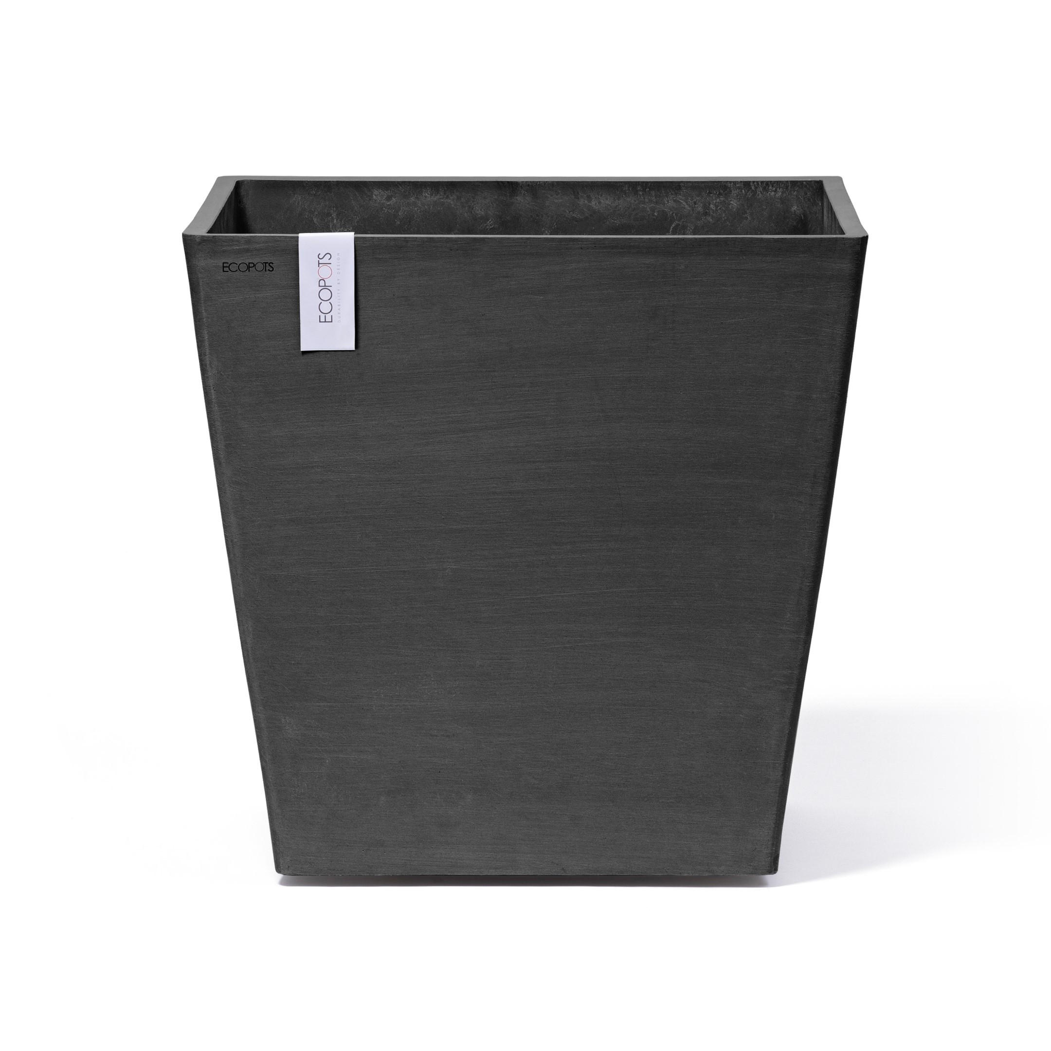Ecopots Blumentopf Dunkelgrau 49.5 cm