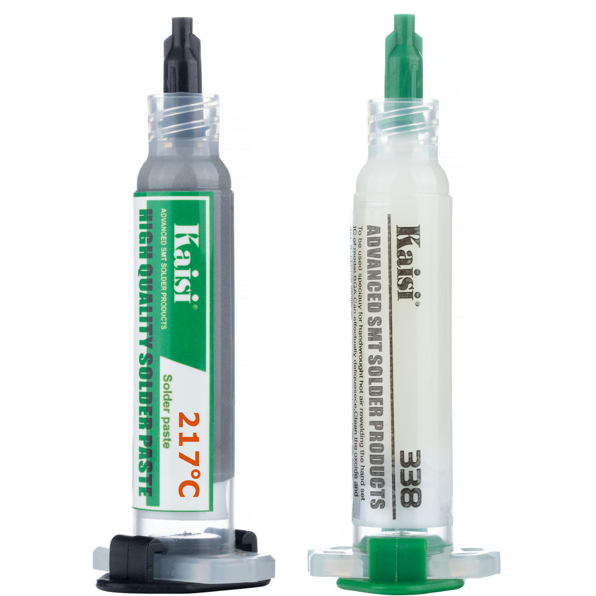 LÖTKOLBEN Flux 338 Set - Flussmittel Gel, Lötzinn 217 °C, 2x Applikator, 2x Nadel - Multicolor, Kunststoff/Metall (2/12/18cm)
