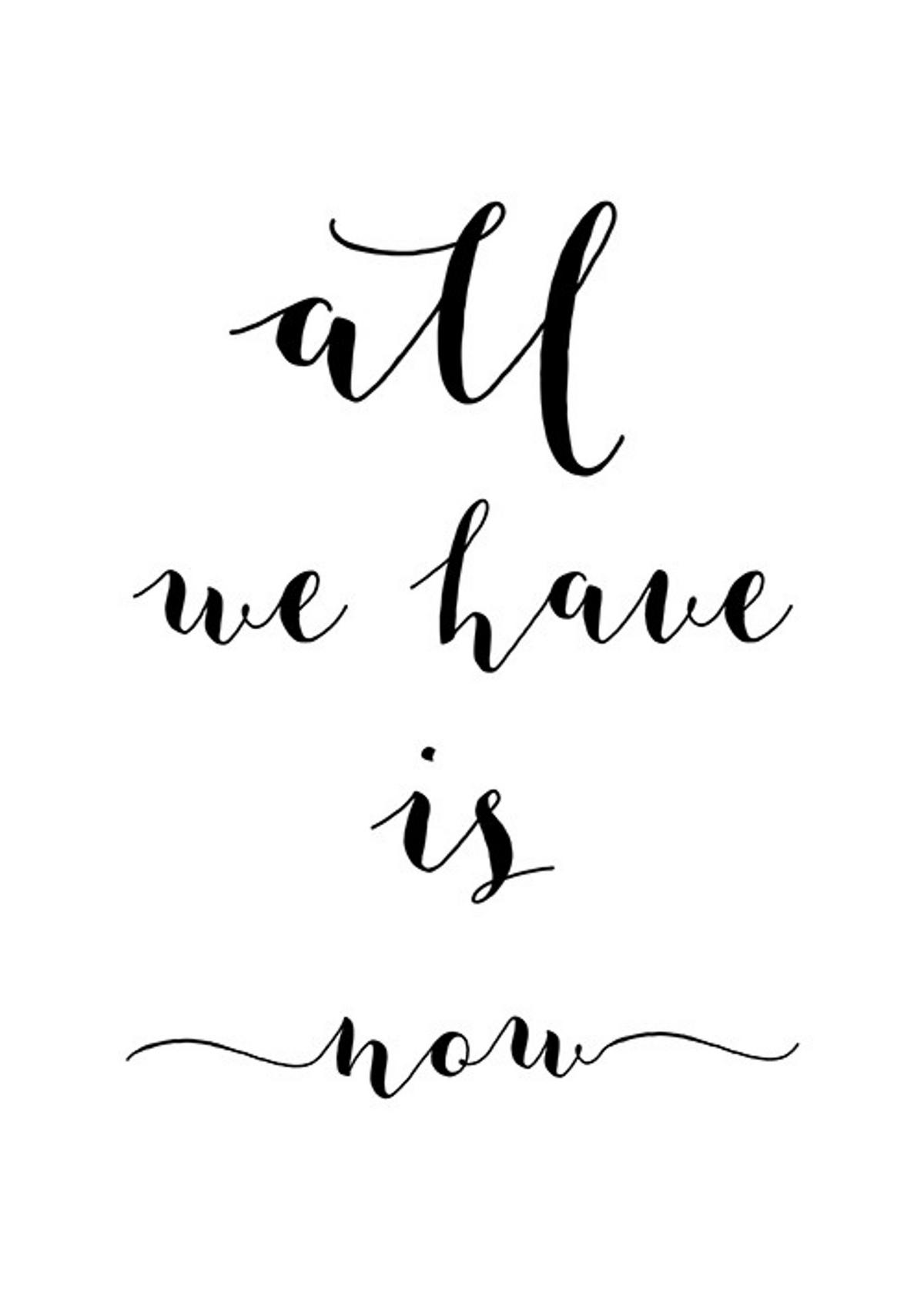 POSTER DIN A4 21x29,7 cm Motivations Spruch schwarz weiß - Weiß, Papier (21/29.7/2cm) - artissimo