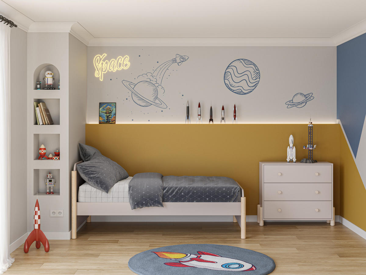 SCHRANK Enola Beige 90/40/80 cm - Beige, Holz (40/80/90cm) - Calicosy