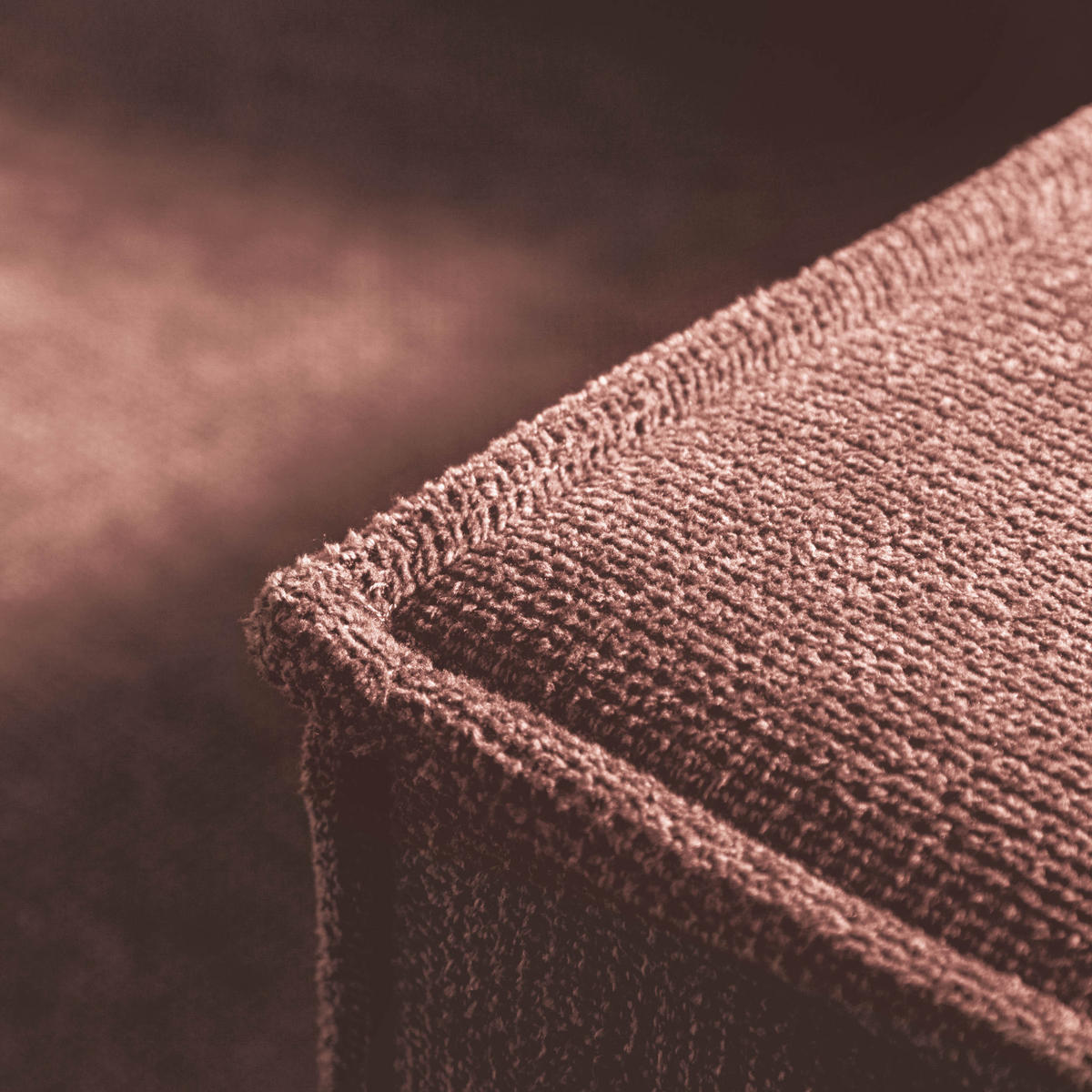 ECKSOFA Ottomane rechts Geflechtstoff 266x150x80 rosa FINN - Rosa, Textil (266/150cm) - Massivmoebel24