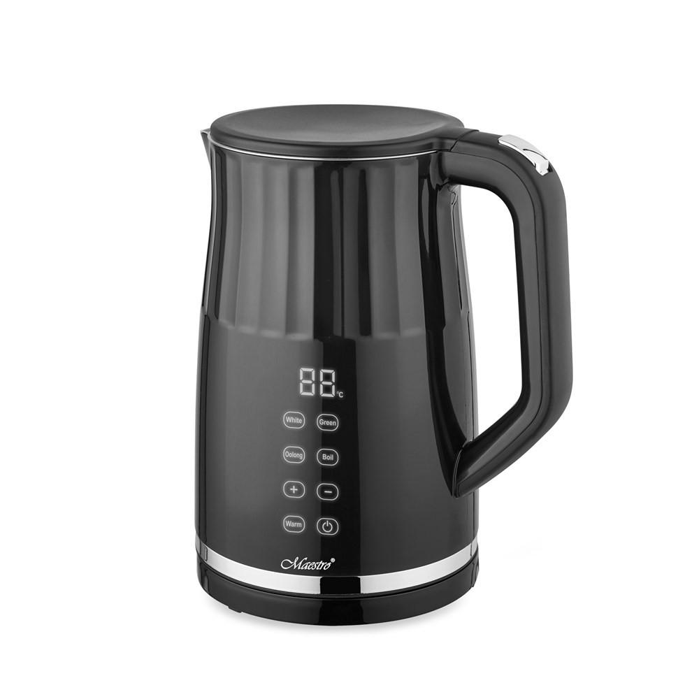 WASSERKOCHER ELEKTRISCH Schwarz 15.5/15.5/18 cm MR039 - Schwarz, Metall (15.5/18/15.5cm) - Maestro 