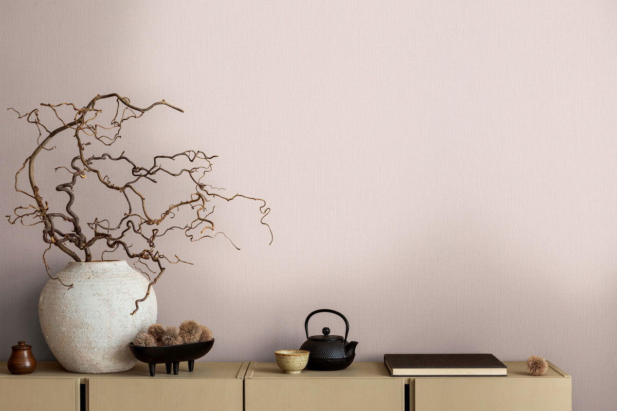 VLIESTAPETE Rosa 53/1005 cm - Pink, Textil (53/1cm) - KUNSTLOFT
