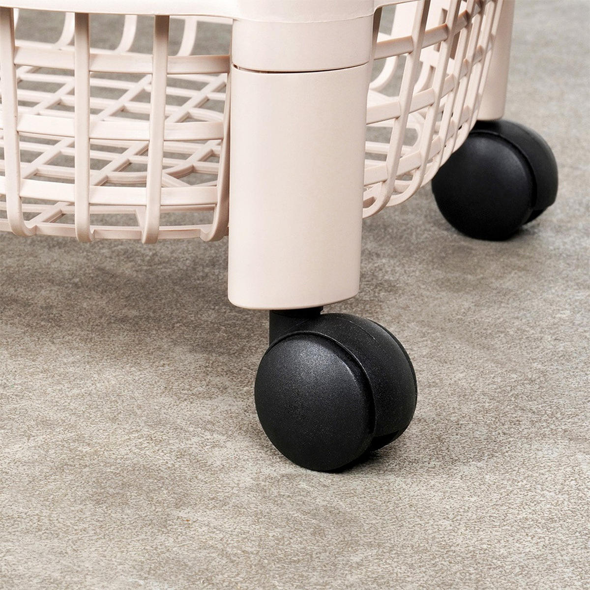KÜCHENWAGEN Basic Beige 46.5/26/14 cm Kunstoff - Beige, Kunststoff (26/79/46.5cm) - Mondex