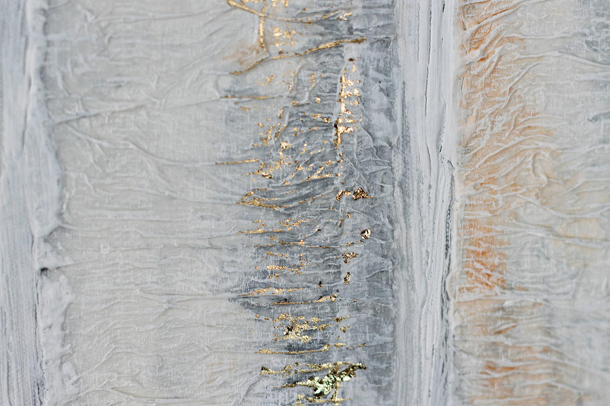 ACRYLBILD HANDGEMALT 120/60 cm - Grau, Holz/Textil (2/60cm) - KUNSTLOFT