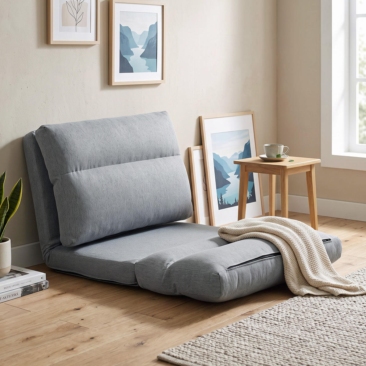 SCHLAFSESSEL Grau 70.0/72.0/56.0 cm - Grau, Textil (72/56/70cm)
