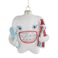 BAUMANHÄNGER Hang On Zahn - Weiß, Glas (7/11/10cm) - Butlers