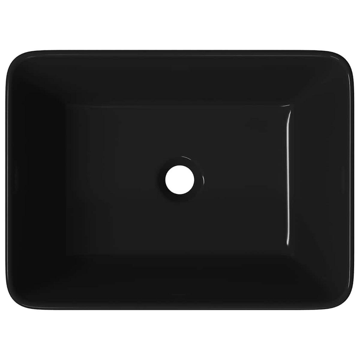 WASCHBECKEN Lancaster 40/30/13 cm - Schwarz, Keramik (40/13/30cm) - Nettlife