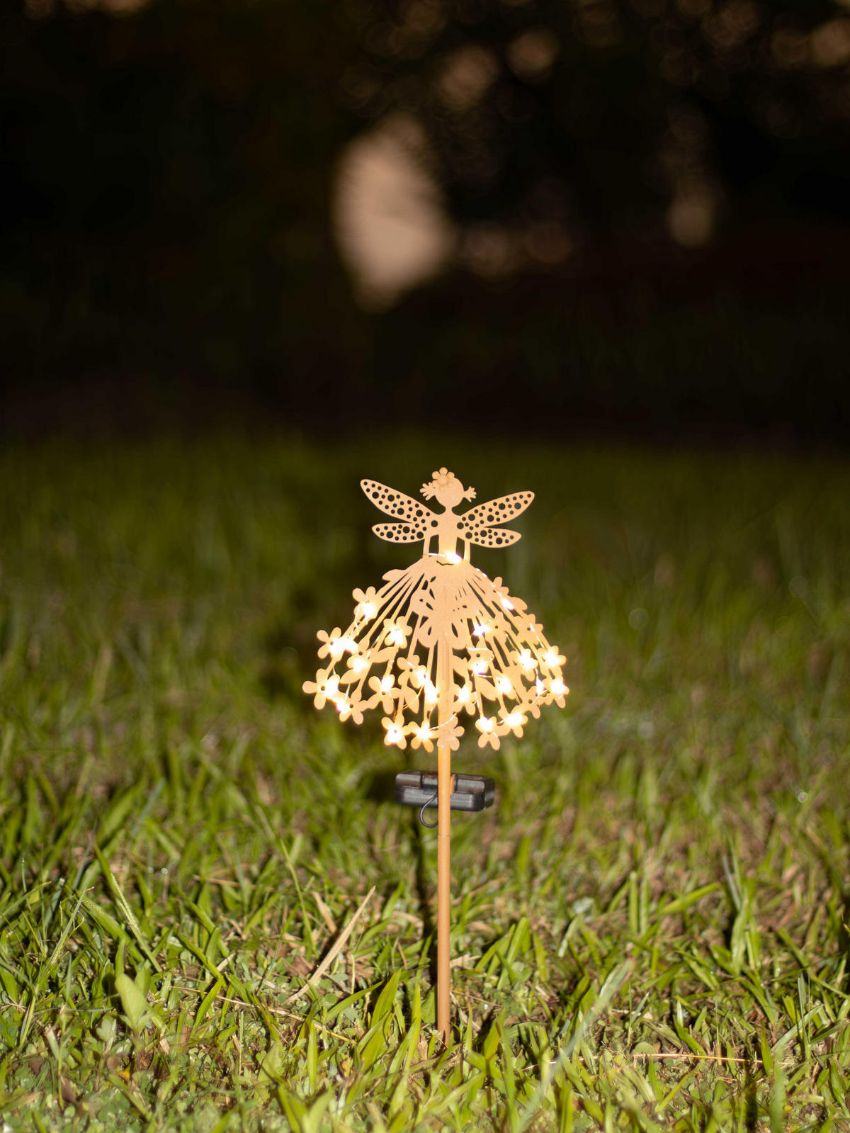 LED-SOLAR-GARTENSTECKER - mit Dämmerungssensor und wetterfestem Design für stilvolle Außendekoration, 1er-Set - Weiß, Kunststoff (3/18.5/50cm) - Northpoint