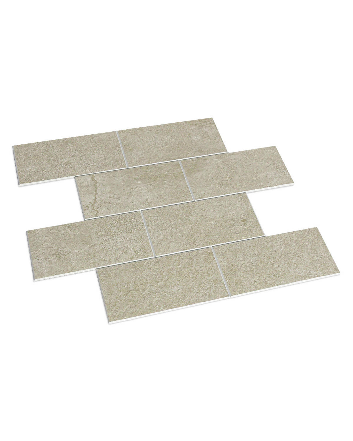 FLIESENAUFKLEBER 1 Stück 30,5 x 30,5 cm Selbstklebende Fliesen - Ribes Dune - Beige/Creme, Kunststoff (30.5/0.4/30.5cm) - Mazovia