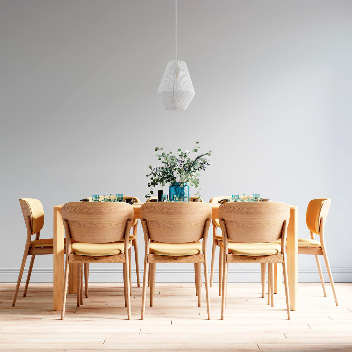 PENDELLEUCHTE Hugo Pd1 Pablo - Weiß, Metall (30/30/37cm) - Paco Home