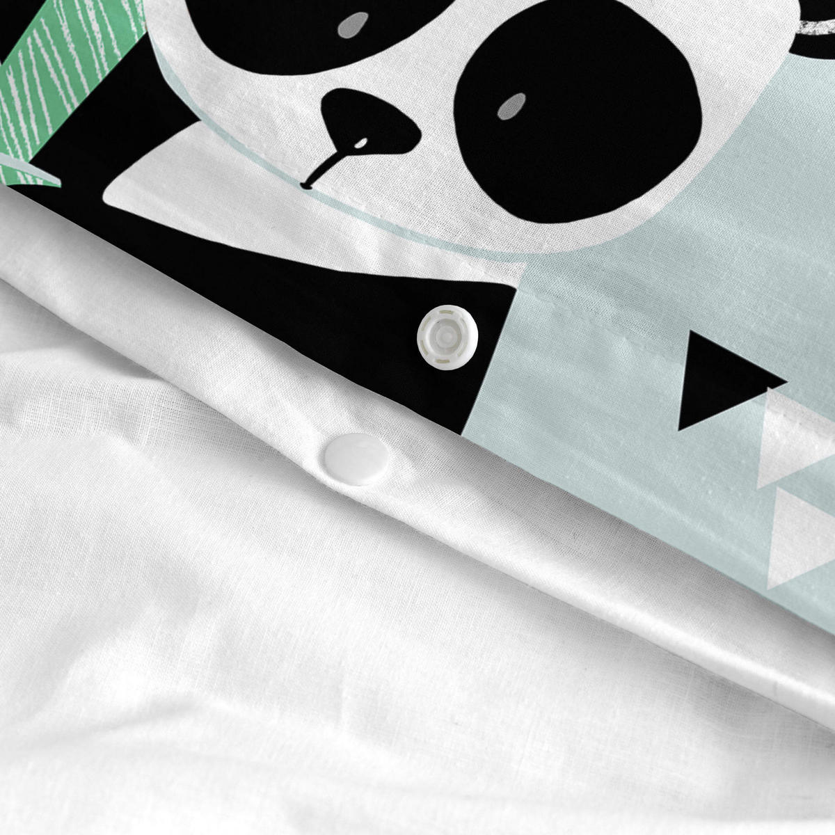 BETTBEZUG 2er-Set teiliges panda garden blue 180x220 cm (komfortgrösse) blau - Blau, Textil (180/220cm) - Happy Friday