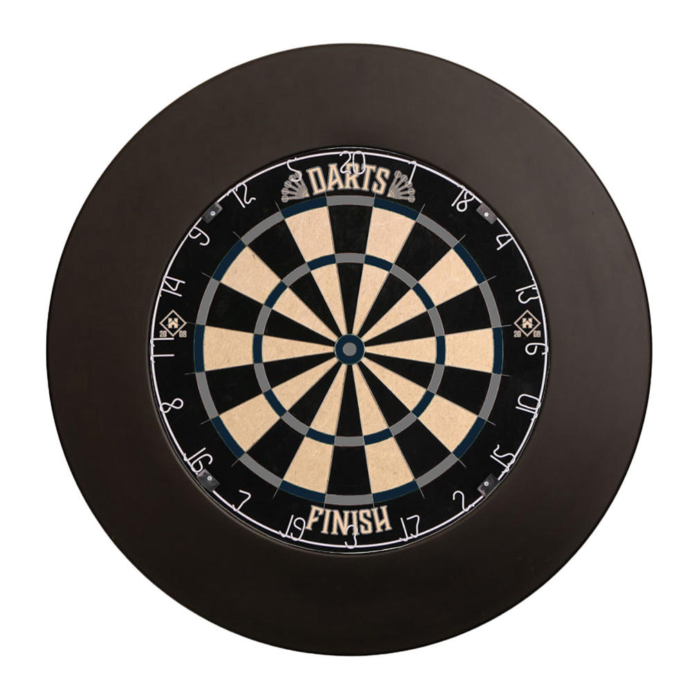 DARTSCHEIBE GOOD DARTS - Modell: FINISH Modern, Ausführung: mit Surround - Schwarz, Kunststoff (68/3.4cm) - Home Deluxe