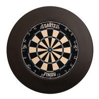 DARTSCHEIBE GOOD DARTS - Modell: FINISH Modern, Ausführung: mit Surround - Schwarz, Kunststoff (68/3.4cm) - Home Deluxe