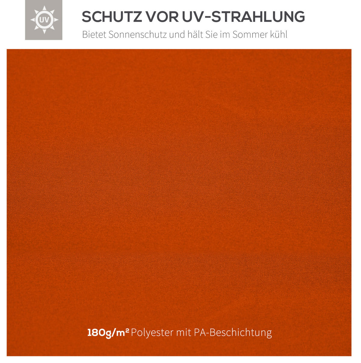 ERSATZDACH für Pavillon 300/300 cm mit Doppeldach, wasserabweisendem Polyester und UV-Schutz, Rot - Rot, Textil (300/18/300cm) - Redom
