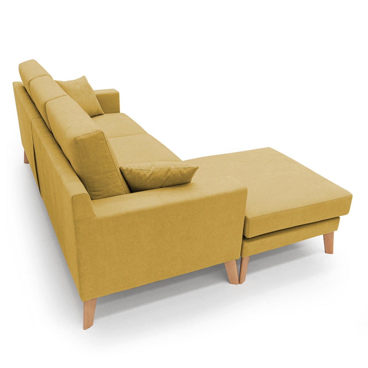 ECKSOFA Danish - Gelb, Textil (237/91cm) - Divani.store