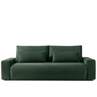 3-SITZER SCHLAFSOFA MOLLIS, Corduroy, Dunkelgrün - Dunkelgrün, Holz/Holzwerkstoff (250/93/108cm) - KONSIMO®