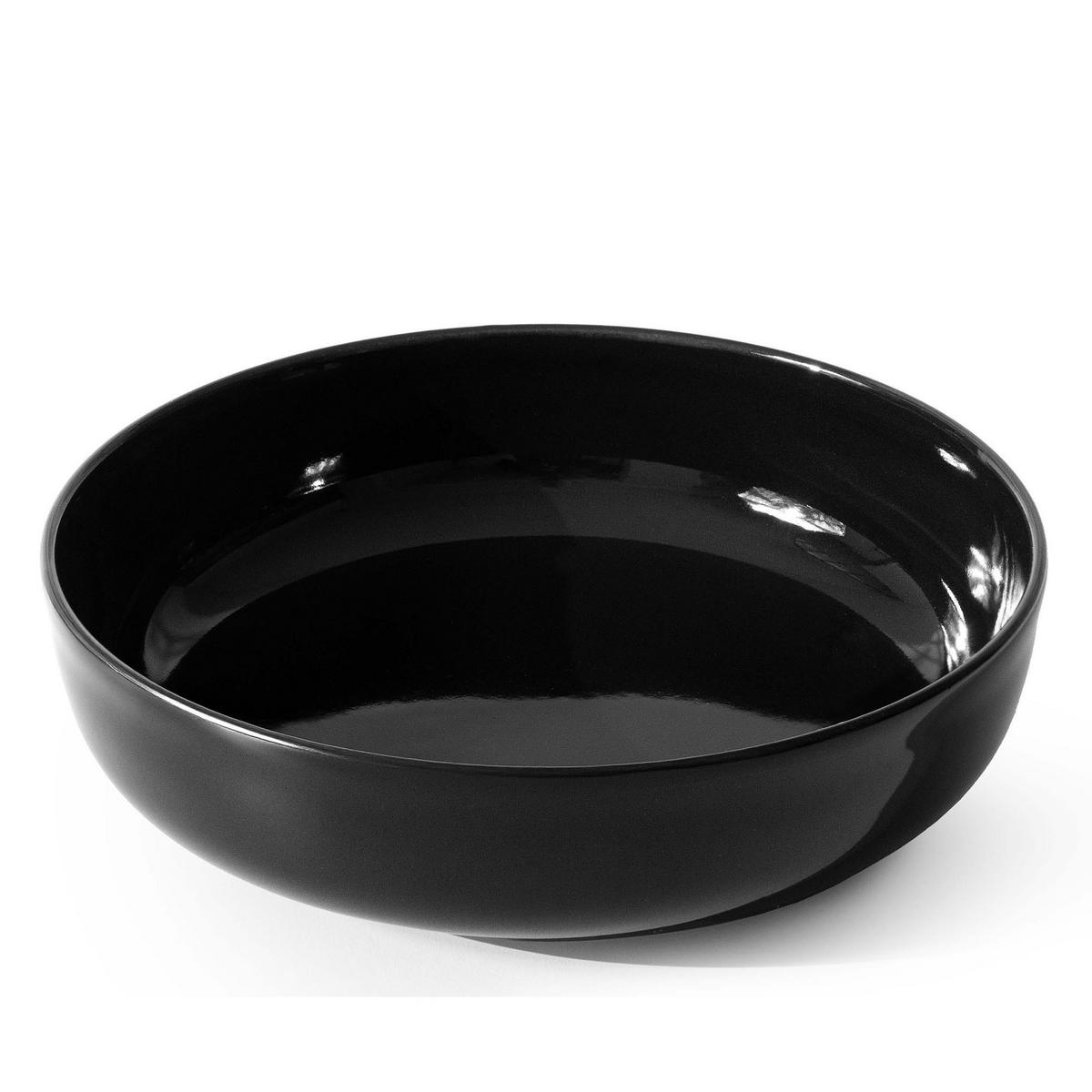 TAFELSERVICE VICTO 6 Personen 18-tlg - Schwarz Hochglanz, Keramik (27/2/27cm) - KONSIMO®