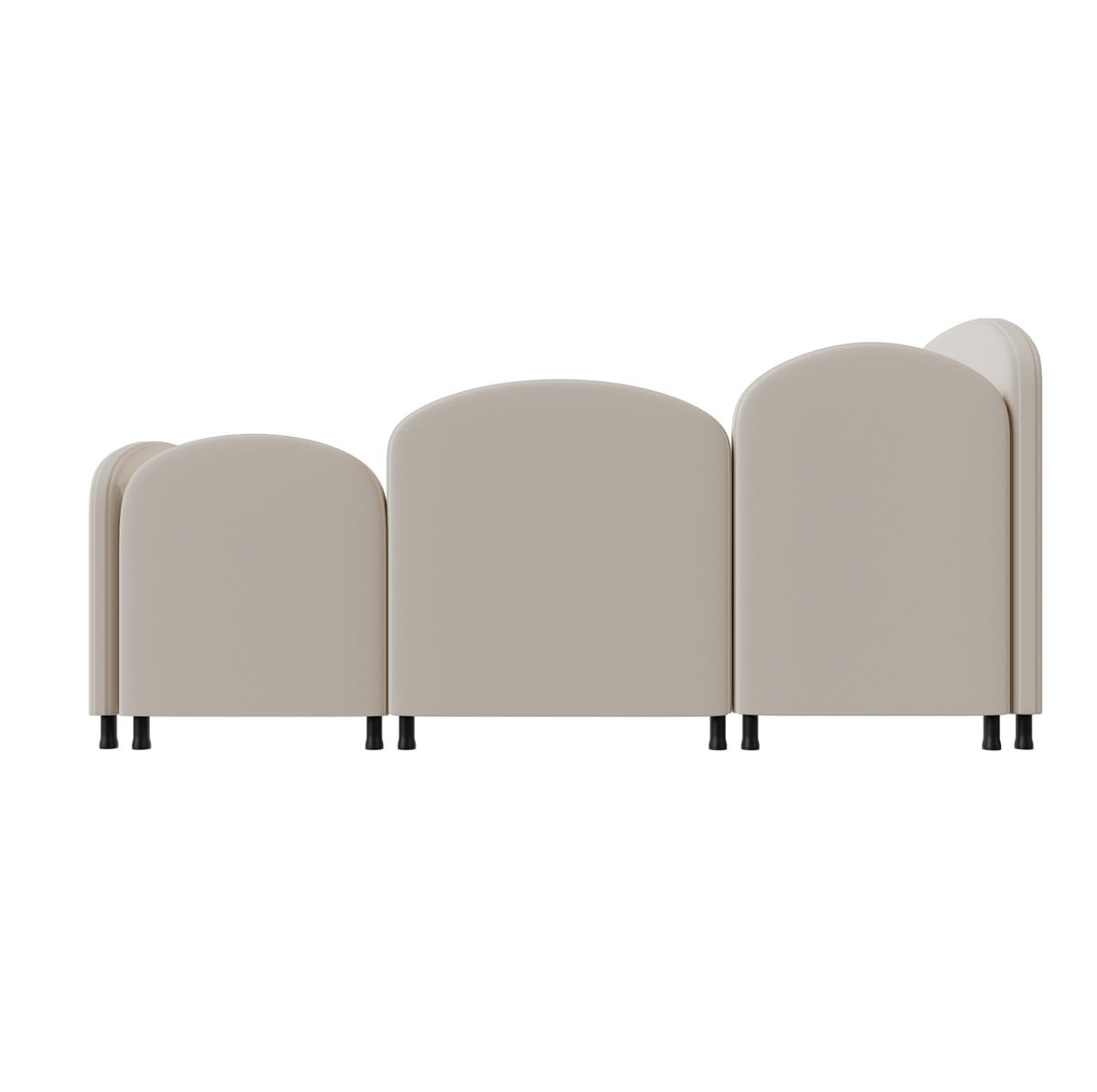 POLSTERBETT 90/200 cm in Beige aus Samt mit Schublade und Blumenform - Beige, Textil (90/200cm) - Flora Grace