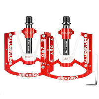 FAHRRADPEDALE Aluminium Rot 120 mm - Rot, Metall (10/1.7/12cm)