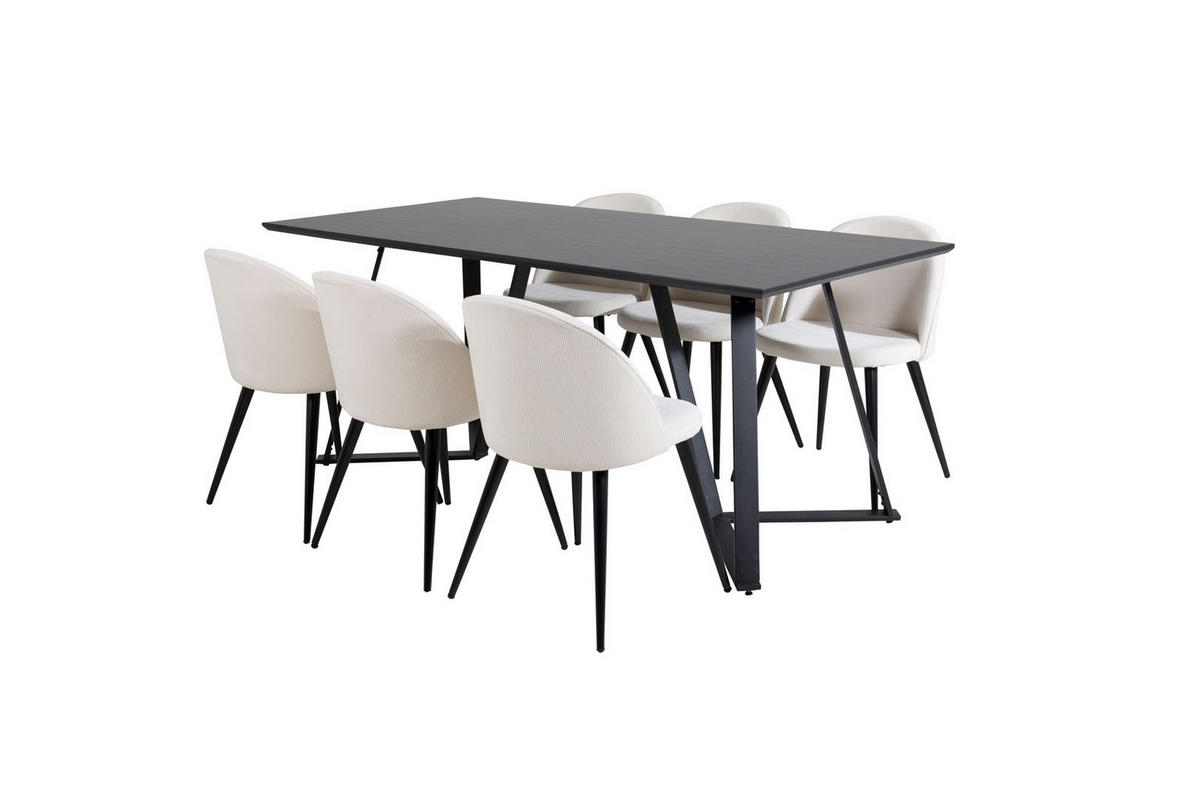 TISCHGRUPPE Beige - Beige, Holzwerkstoff (90/75/180cm) - ebuy24