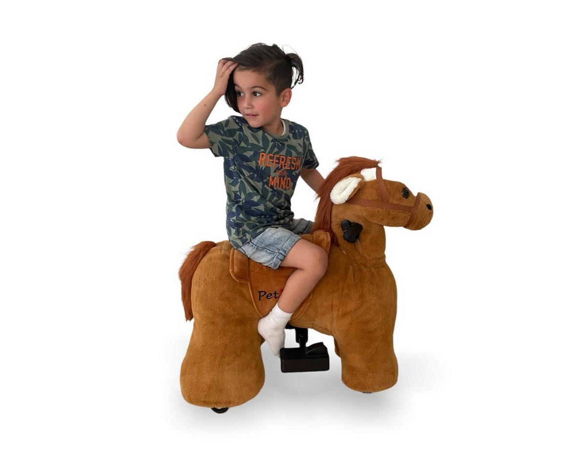 REITPFERD Jolly braun - Braun, Kunststoff (80/48/75cm) - TPFLiving