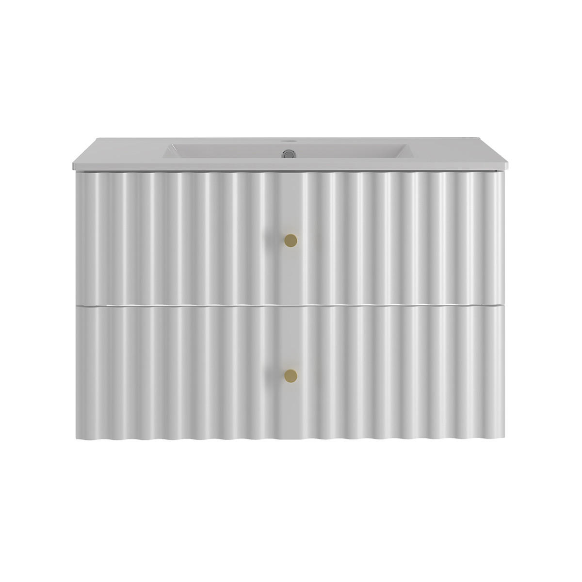 WASCHTISCH 80cm Izae Weiß - Weiß, Holzwerkstoff (80/50/45.8cm) - Petits-meubles