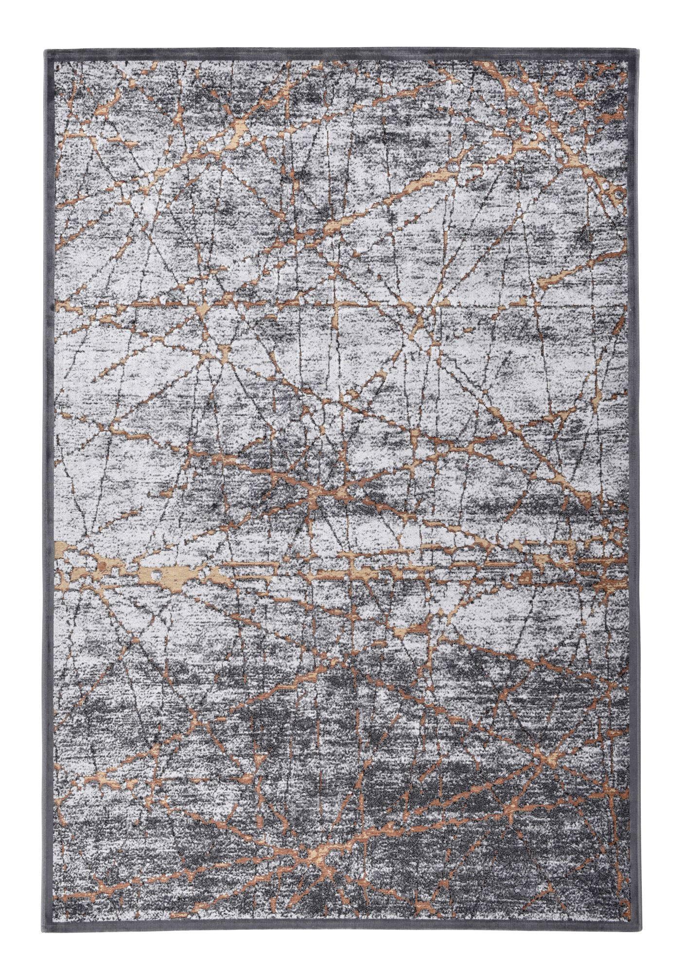 FLACHWEBETEPPICH Orelia 40x70 cm - Goldfarben, Textil (40/70cm) - Gino Falcone